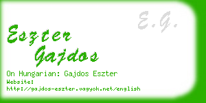 eszter gajdos business card